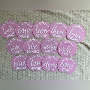 Baby Monthly Milestone Markers